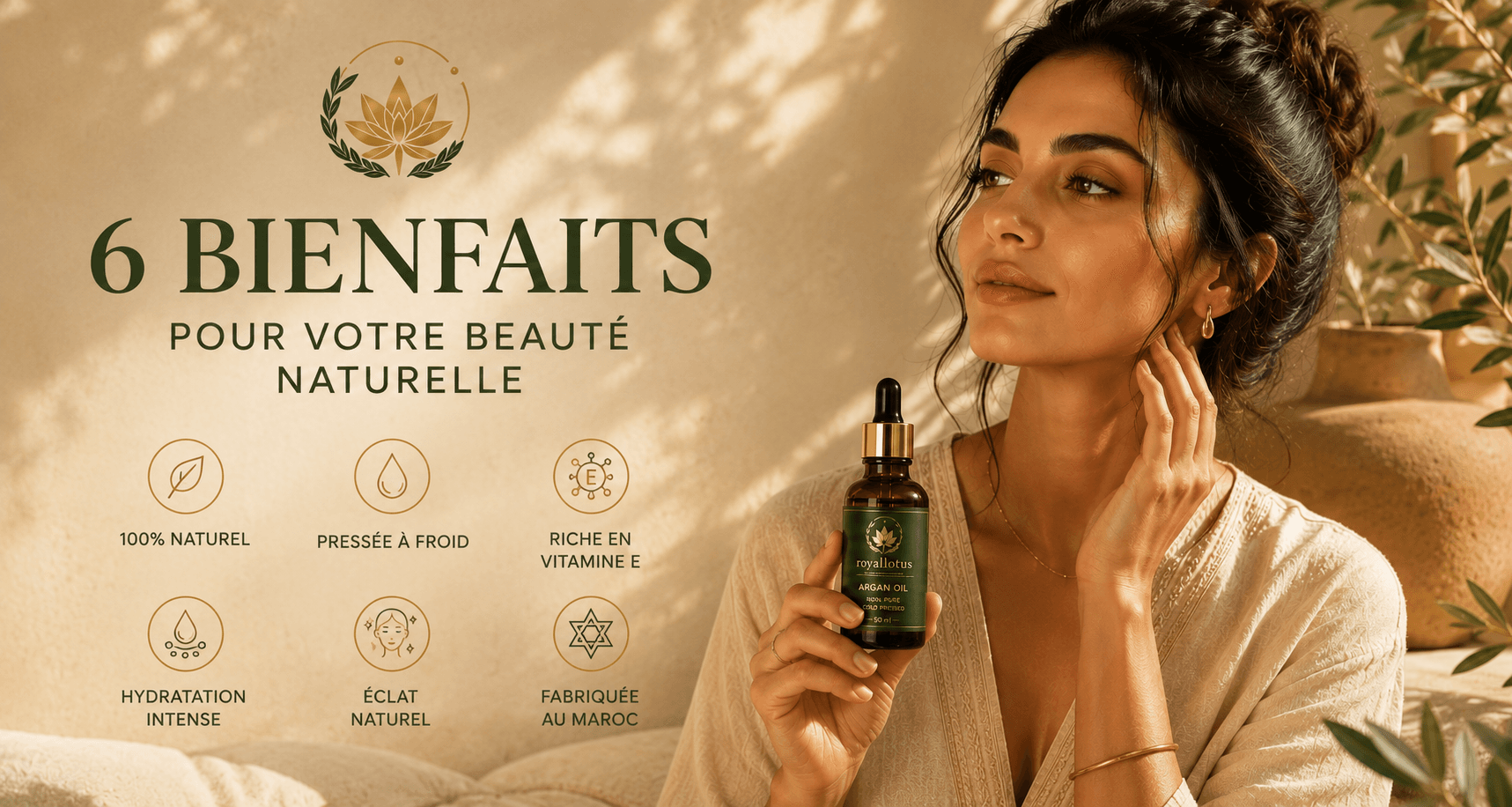 Les six bienfaits de l'huile d'argan pure RoyalLotus
